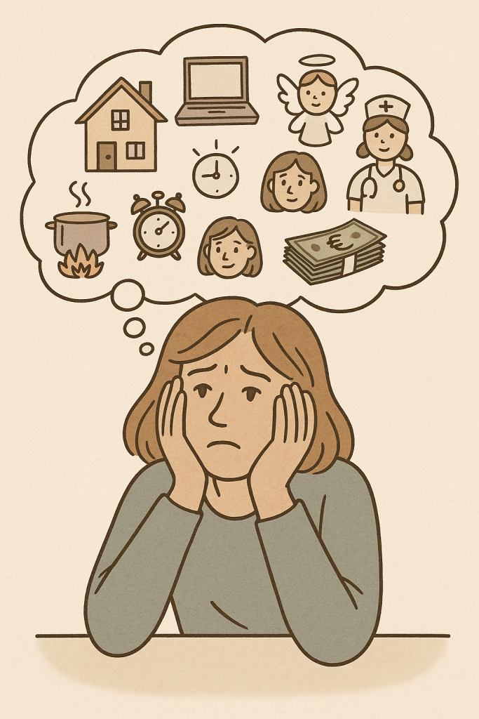 femme préocuppée 1